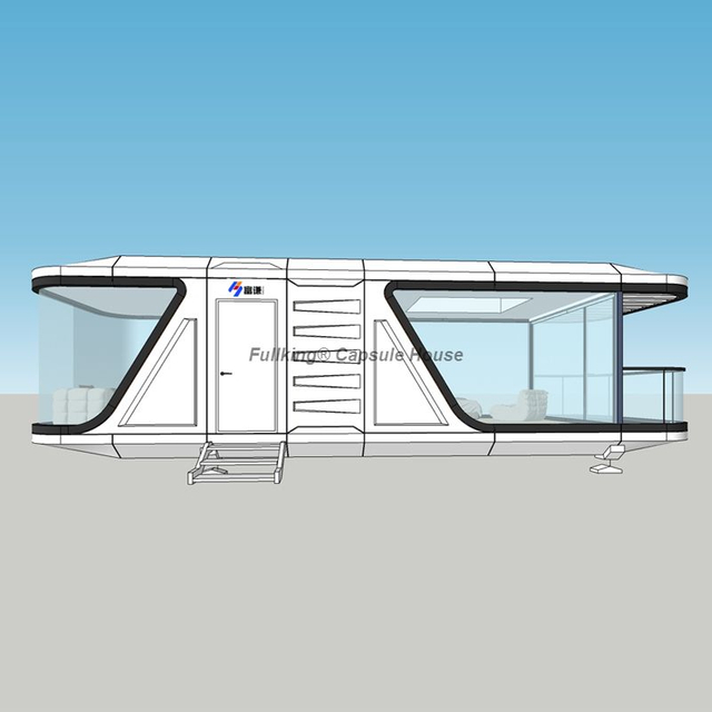 FULLKING Space Capsule House Manufacture with one bedroom +one bathroom+one balcony