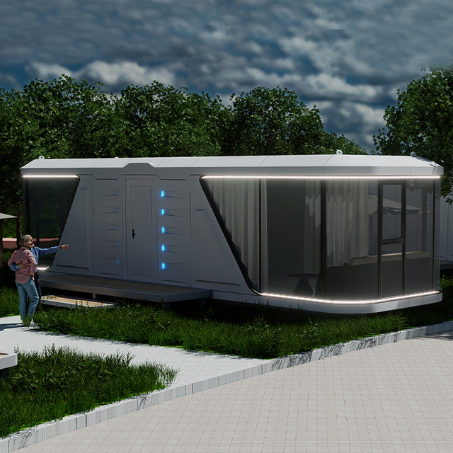 Customized Color Capsule Cabin House 1 Bedroom and 1 Livingroom Smart Capsule Housev