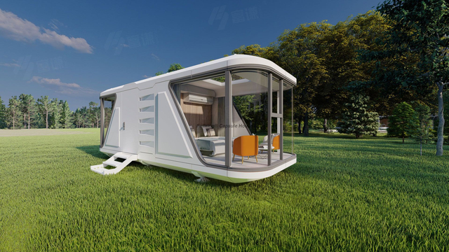 Portable Camping Capsule Container House Prefabricated Modern Modular Outdoor Small Space Prefabricated Beach Mobile Hotel