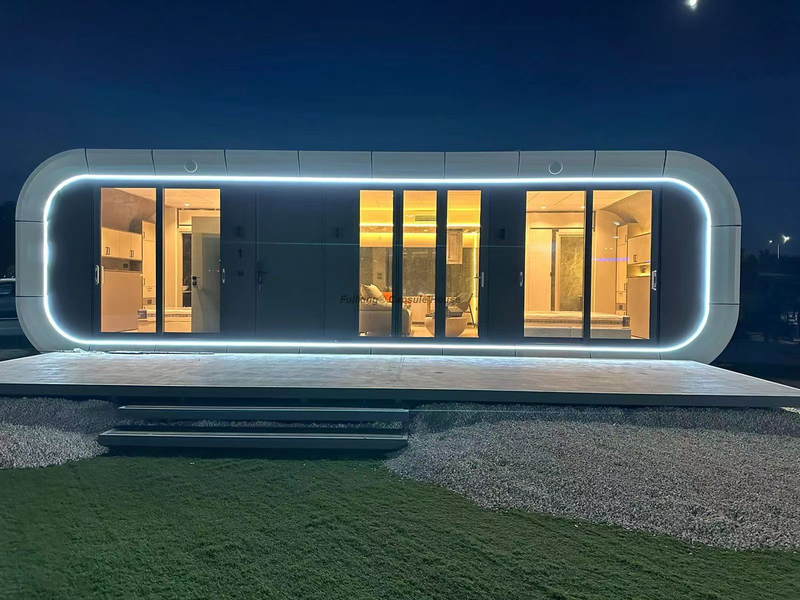 Apple Cabin House 2layer Luxury Elegant Modular Apple Cabin Tiny Pod Coffee