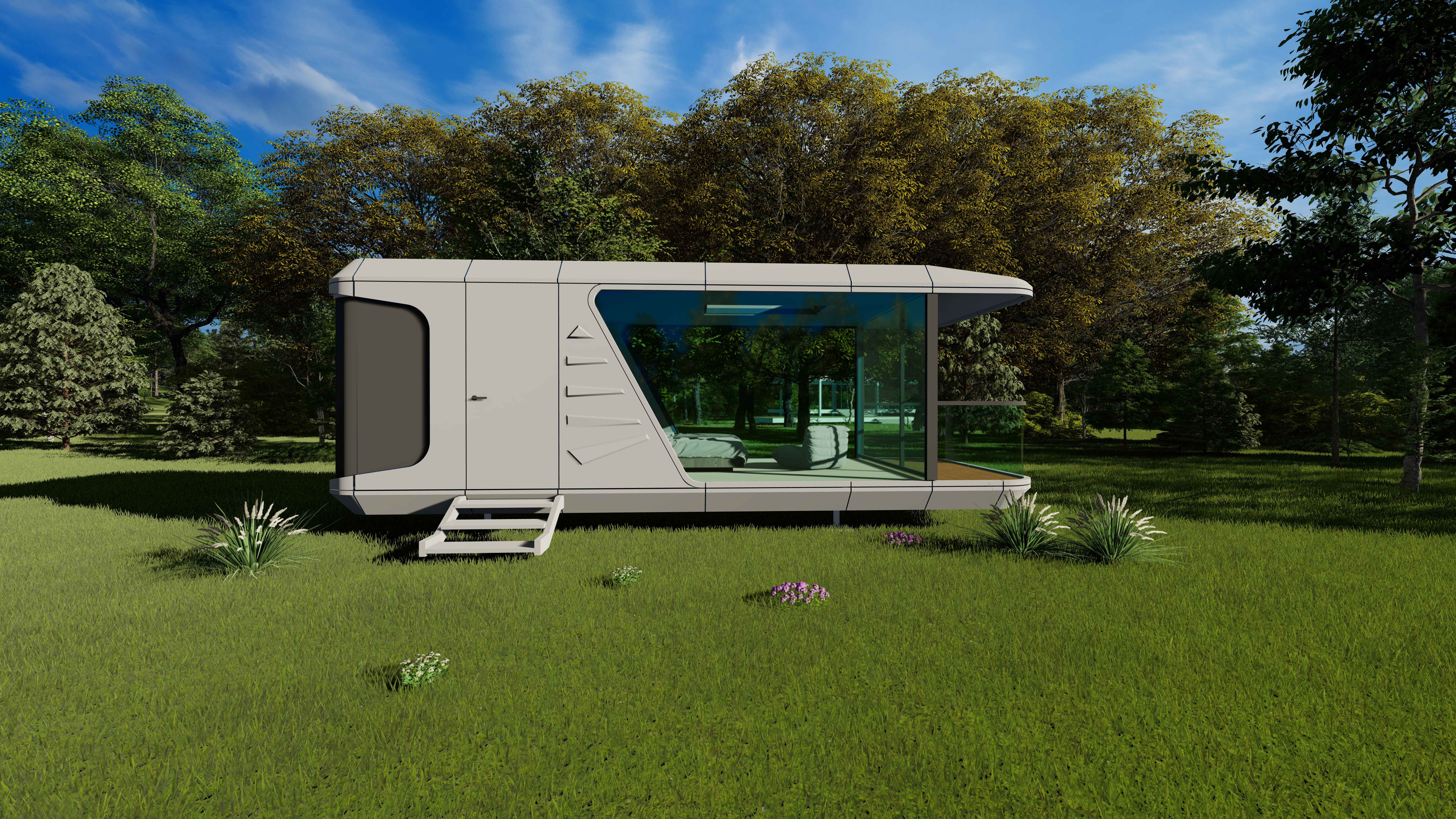 Fuqian Smart Space Capsule B5 | 8.5×3.3m with Balcony, Tech-empowered New Living Experience