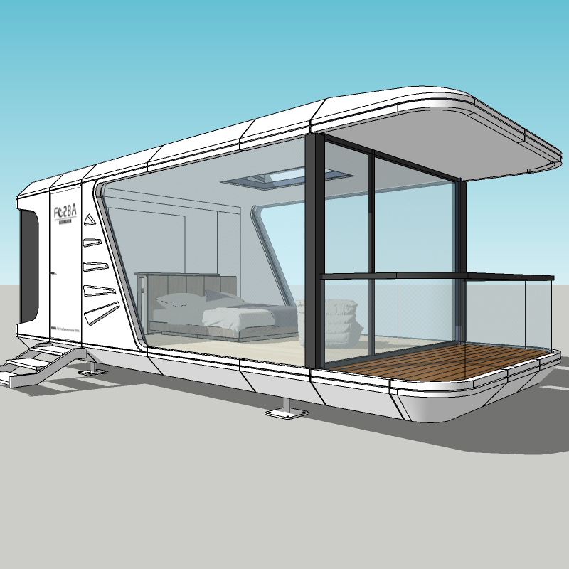 Outdoor Space design capsule house High-performance prefabricated modular living space dormitories for hotel building 
