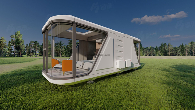 Customized Color Capsule Cabin House 1 Bedroom and 1 Livingroom Smart Capsule Housev