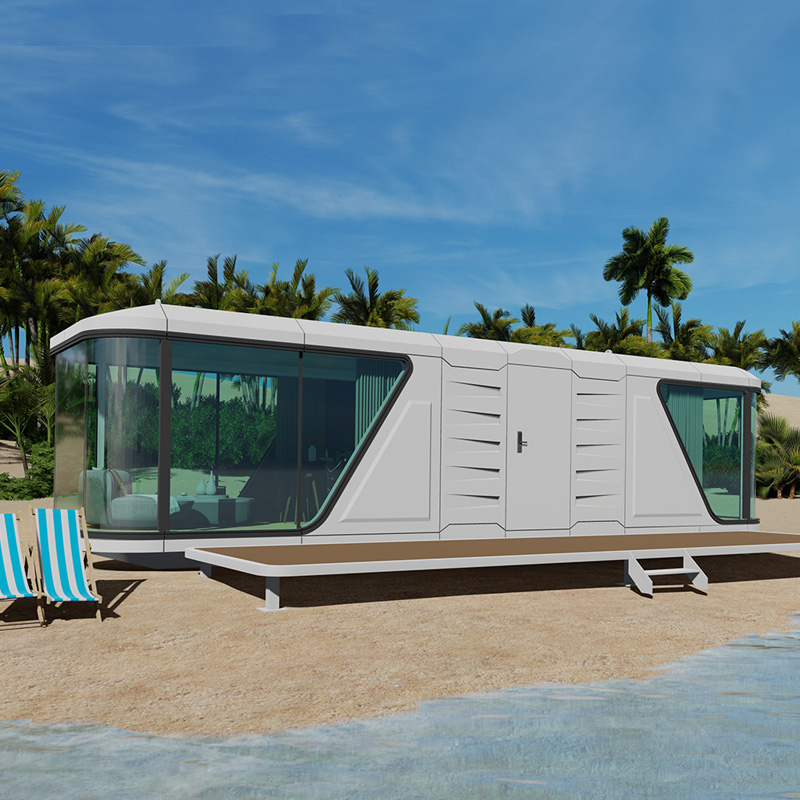 Smart Tiny Space Capsule House/home Mobile Cabin Houses Two Bedrooms with Kitchen 