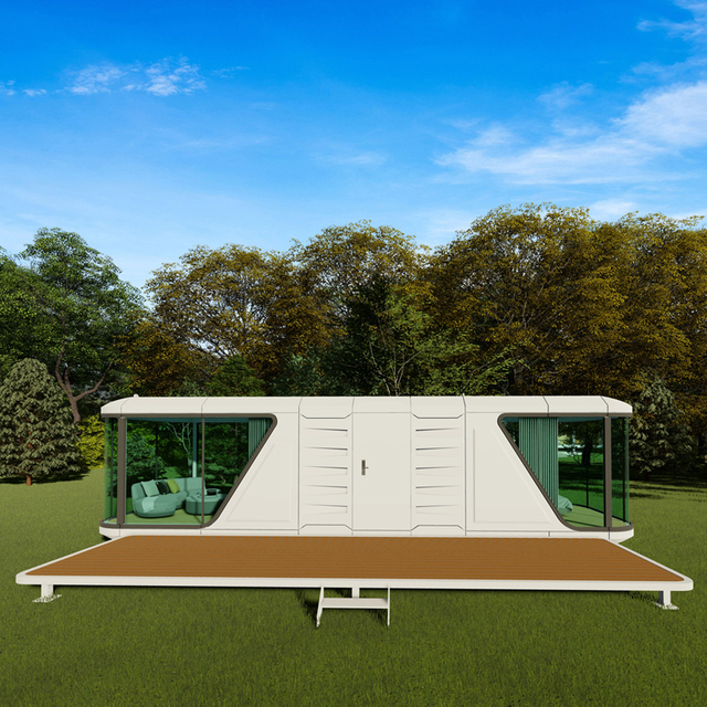 Smart Tiny Space Capsule House/home Mobile Cabin Houses Two Bedrooms with Kitchen 