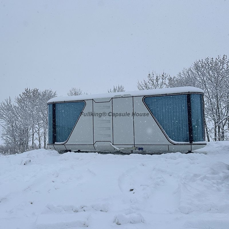 Micro Villa Hotel Sun Room Space Capsule Inspired Prefab House with Scenic Mobile Home Design Apple Warehouse Manufacturers