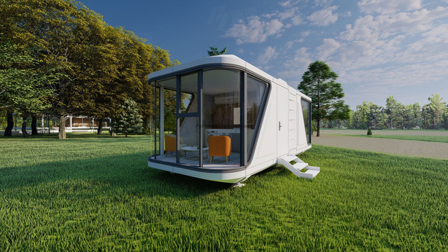 Portable Camping Capsule Container House Prefabricated Modern Modular Outdoor Small Space Prefabricated Beach Mobile Hotel