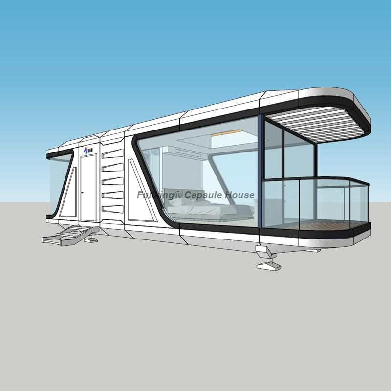 FULLKING Space Capsule House Manufacture with one bedroom +one bathroom+one balcony