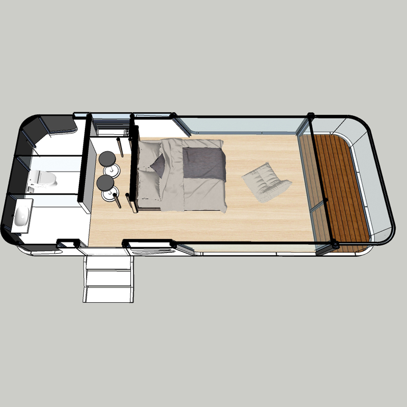 Outdoor Space design capsule house High-performance prefabricated modular living space dormitories for hotel building 