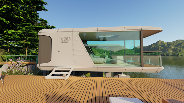 Source Factory Portable Camping Capsule Easy Installation Prefabricated Mobile Container House Luxury Capsule
