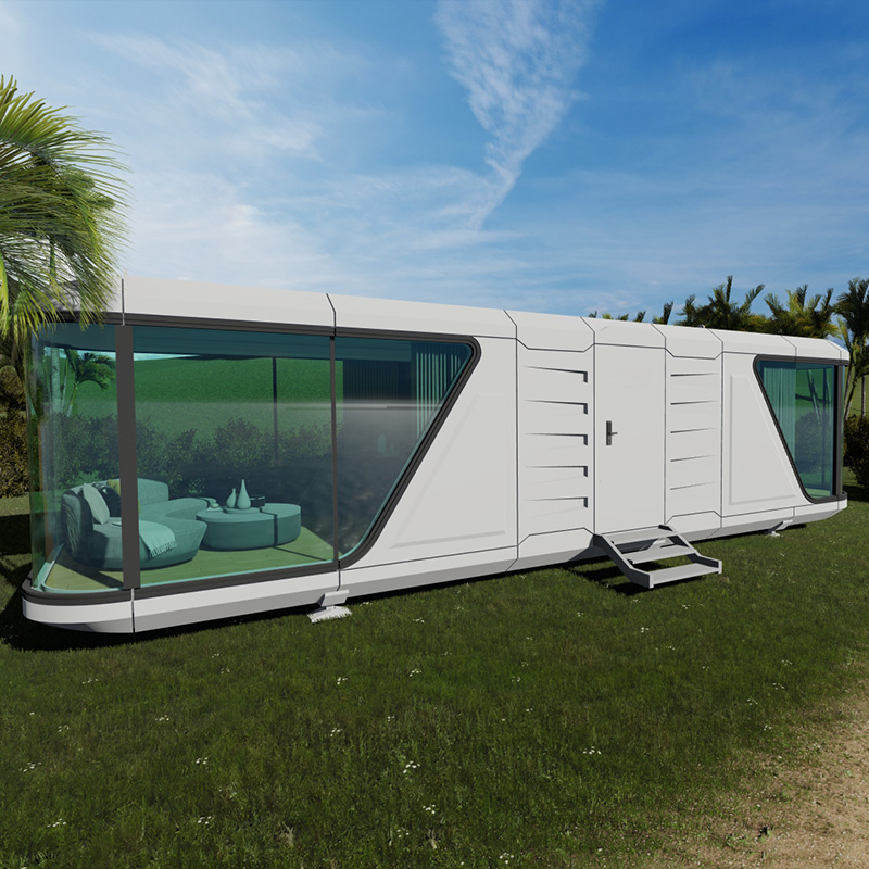 Smart Tiny Space Capsule House/home Mobile Cabin Houses Two Bedrooms with Kitchen 