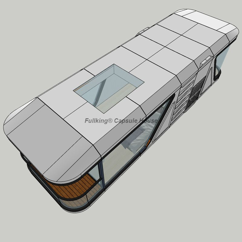 FULLKING Space Capsule House Manufacture with one bedroom +one bathroom+one balcony