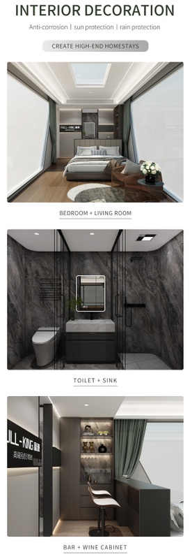 2024 New Design Tiny Mobile Capsule House Hotel Luxury Container Houses Factory Price