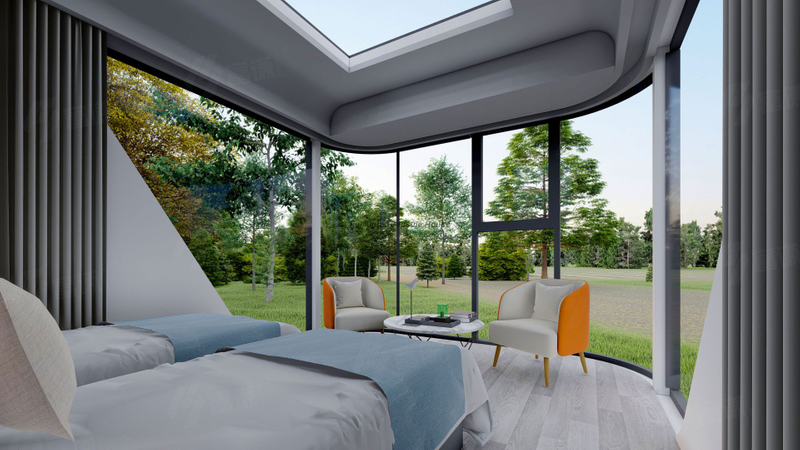 Beach Hotel Homestay Prefabricated Container House, Space Module, Apple Hut for Living And Working